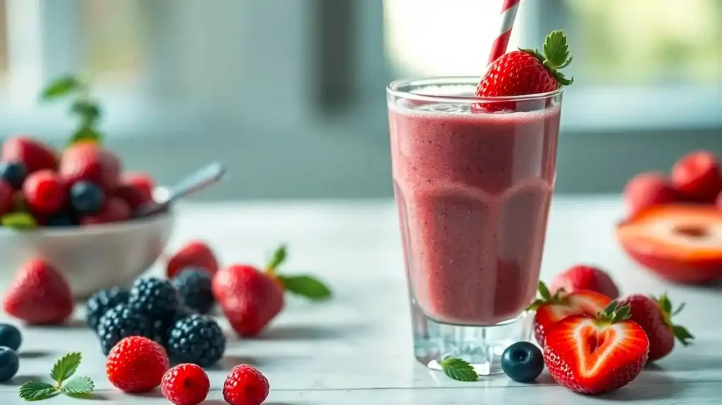Simple Berries Smoothies Recipe