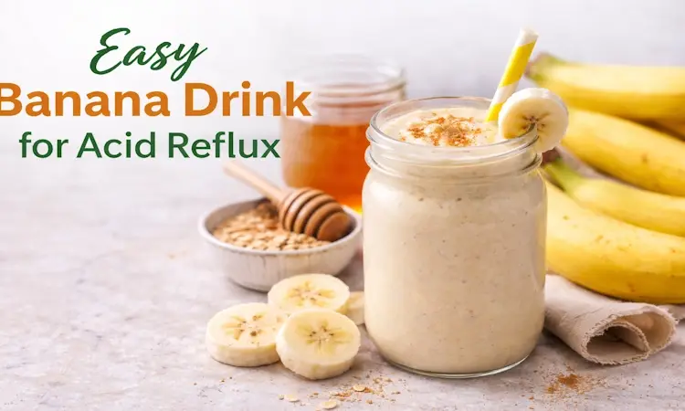 Easy Banana Drink for Acid Reflux