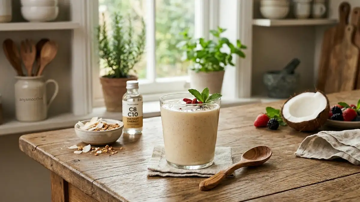 Pure MCT Oil Smoothie: C8 and C10 for Instant Energy