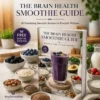 The Brain Health Smoothie Guide free digital ebook by AnySmoothie with a blueberry smoothie and nutrient-rich whole-food ingredients